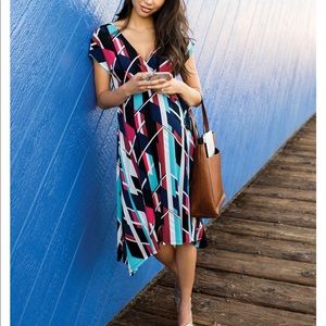 Motherhood Maternity Faux Wrap Dress